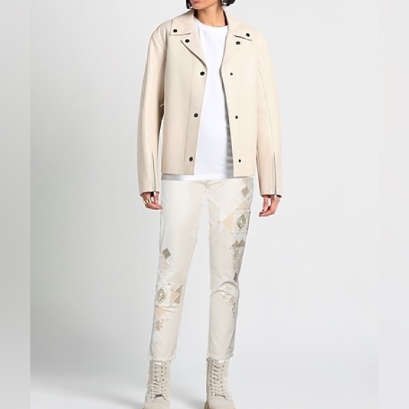 Polo ralph lauren , The Avery Boyfriend Patchwork Jeans, Ivory - Picture 8 of 9